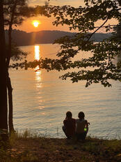 Couple in North Georgia Mountains