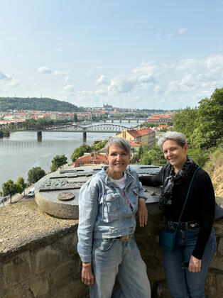 Mary and Mattie in Prague