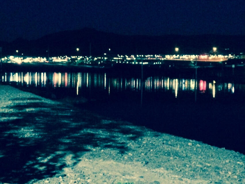 Cornerstone at night