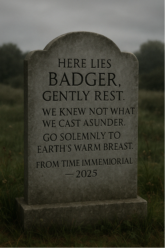badger gravestone