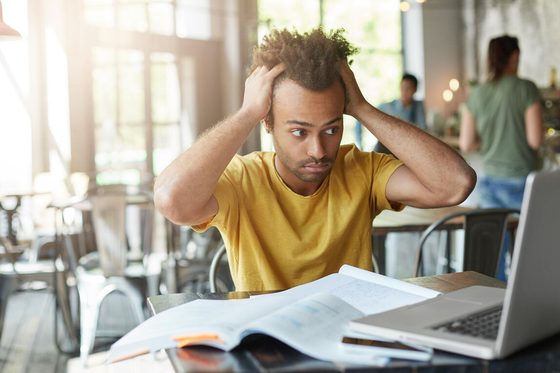 stressed student